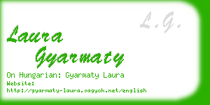 laura gyarmaty business card